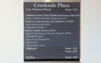 San Leandro, CA – Wayfinding and Building Directory Signs: Clear Navigation for Better Spaces