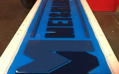 Dimensional Letter/Logo Sign for Mei & Mark, Washington, D. C.