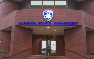 Alameda, CA – New Illuminated Cabinet Sign for the Police Department