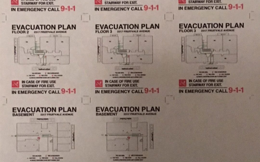 Oakland, CA – Evacuation Maps for A Fruitvale Area Building