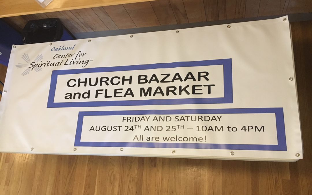 Oakland, CA – Oakland Center for Spiritual Living Gets A Banner to Promote Their Upcoming Event