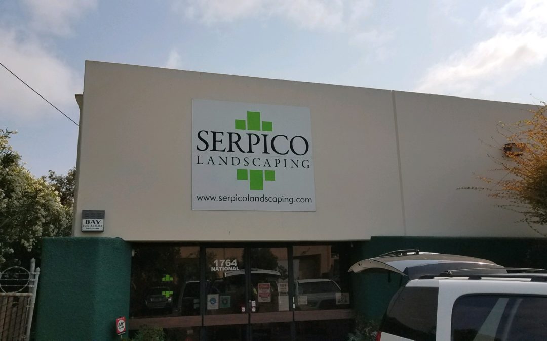 Hayward, CA – SignWorks Replaces Landscaping Company Exterior Building Sign