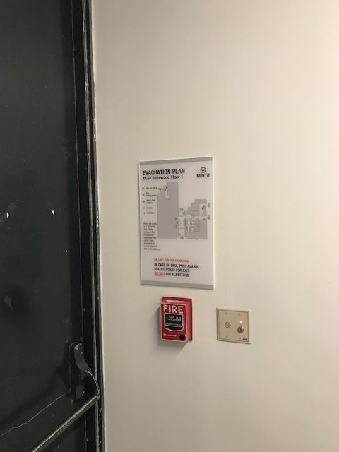 Pleasanton, CA – Gap, Inc. Evacuation Maps & Stairwell Sign Installation Now Complete!