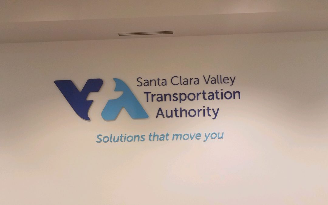 Santa Clara, CA – Yet Another Dimensional Lobby Sign for Santa Clara Valley Transportation Authority