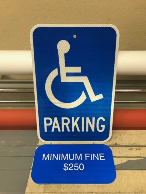 Oakland, CA – Coliseum Transit Village Accessible Parking Signs