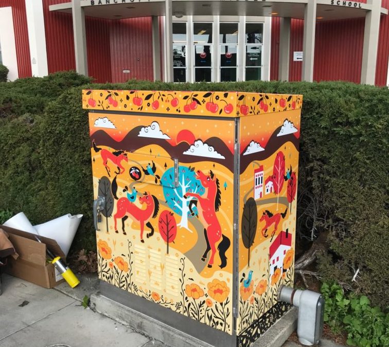 San Leandro, CA – Utility Box Wrap For An Out Of State Client