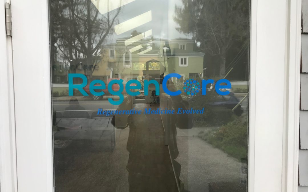 Palo Alto, CA – New Logo Door Sign for RegenCore