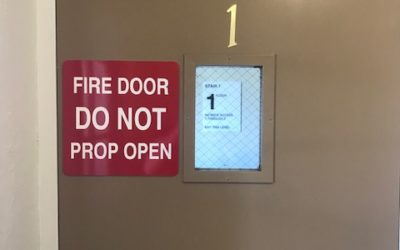 San Leandro, CA – Pacific West Apartments Tenant and Fire Safety Signs