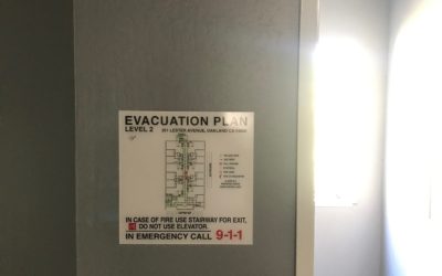 Oakland, CA – Mosser Corporation Installs New Evacuation Maps at Lester Avenue Property