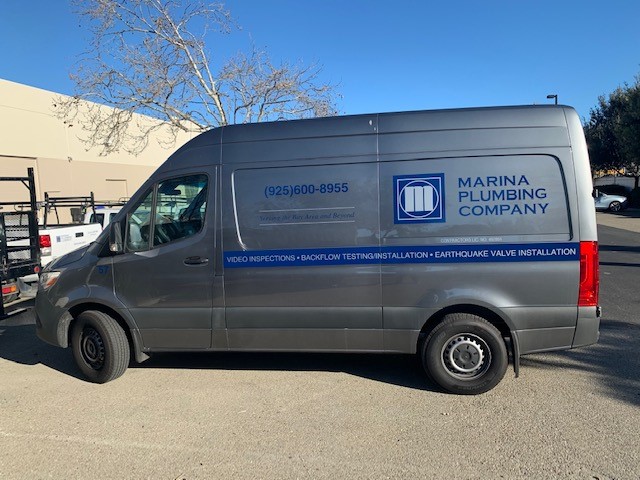 Pleasanton, CA – Marina Plumbing Fleet Graphics For 2019 Mercedes Sprinter!