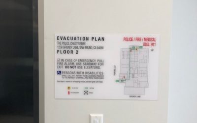 San Bruno, CA – Police Credit Union Gets New Updated Evacuation Map