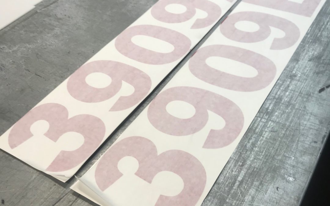 Nashville, TN – Cut Vinyl Address Decals For Trader Joe’s Retail Store