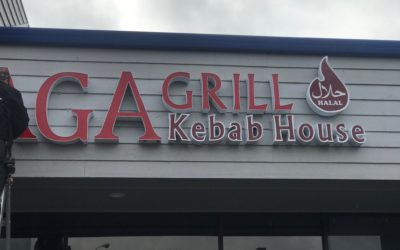 Concord, CA – LED Illuminated Channel Letters & Sign Cabinet For Local Restaurant