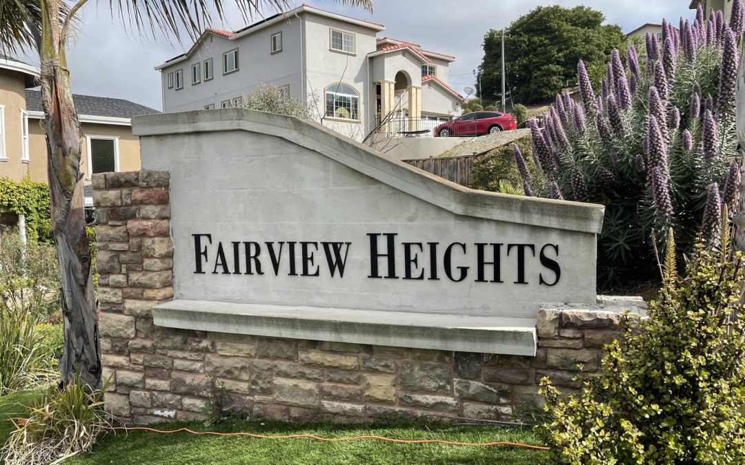 Hayward, CA – Dimensional Letters For Brick Monument Wall At Fairview Heights