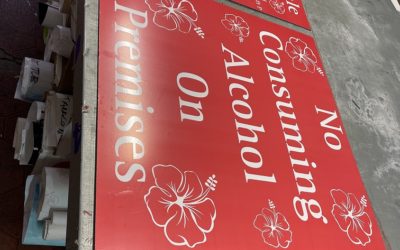 Palmdale, CA – Custom Property Restriction Signs for Trader Joe’s Retail Store.