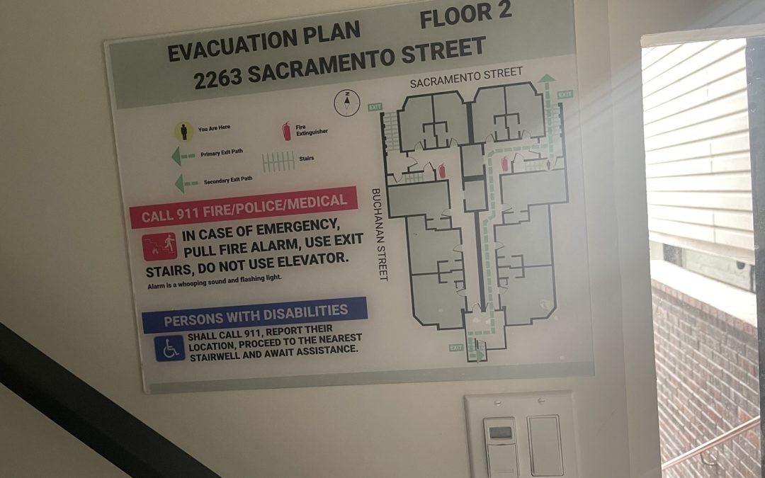 San Francisco, CA – ADA & Evacuation Maps for Single Residence Occupancy Property Complete!