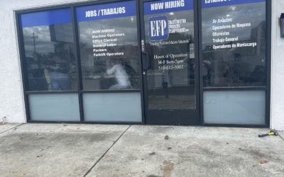 Hayward, CA – EFP Ready to Apply (RTA) Cut Vinyl Window Graphics