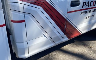 San Leandro, CA – Pacific Power Group Fleet Graphics Repairs and Additions.