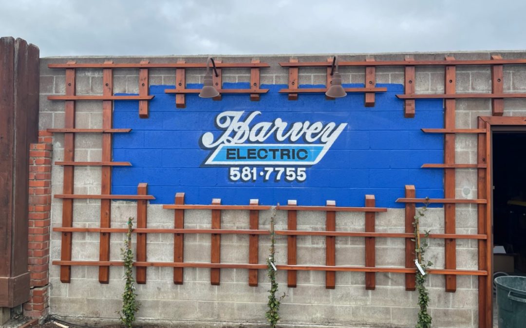 Castro Valley, CA – Harvey Electric Boasts New Sign Painting Masterpiece!