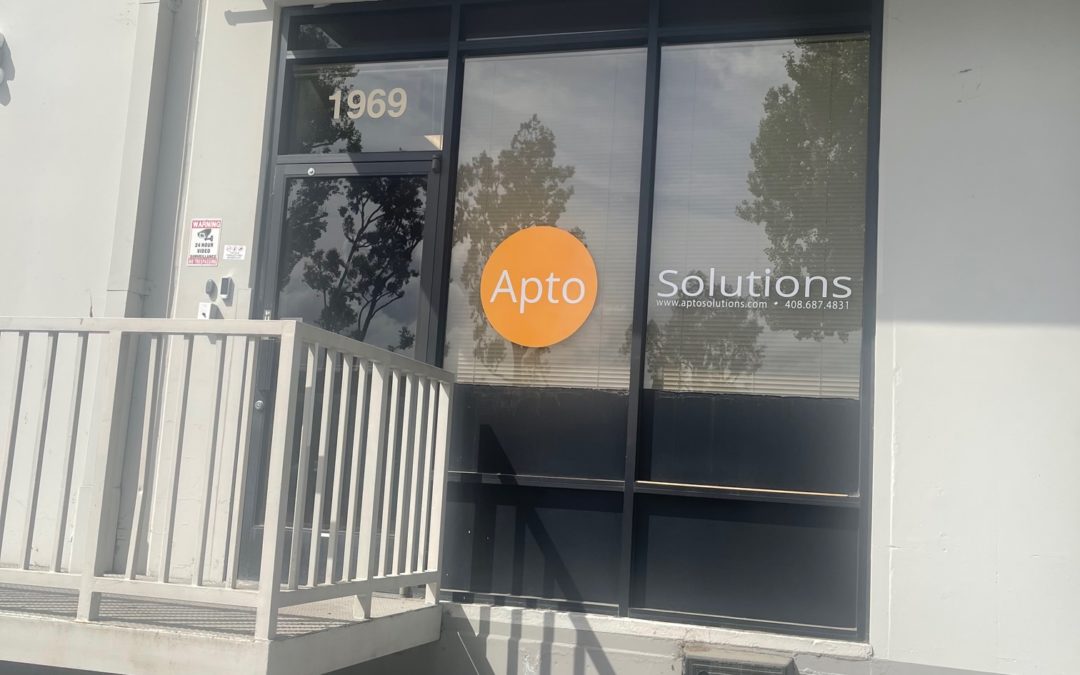 San Leandro, CA – APTO Ready to Apply (RTA) Cut Vinyl Window Graphics