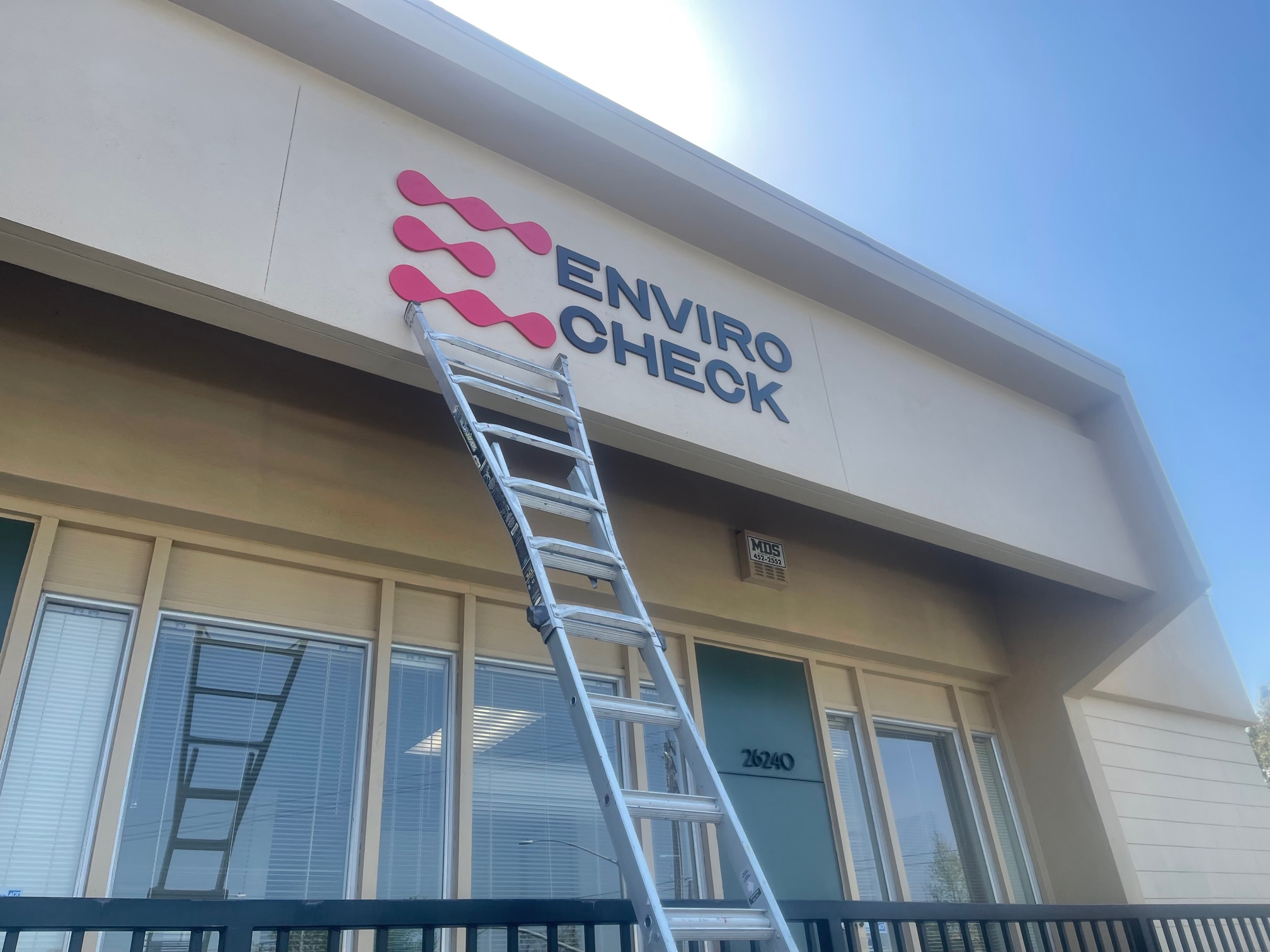 Envro Check Exterior Dimensional Logo Sign