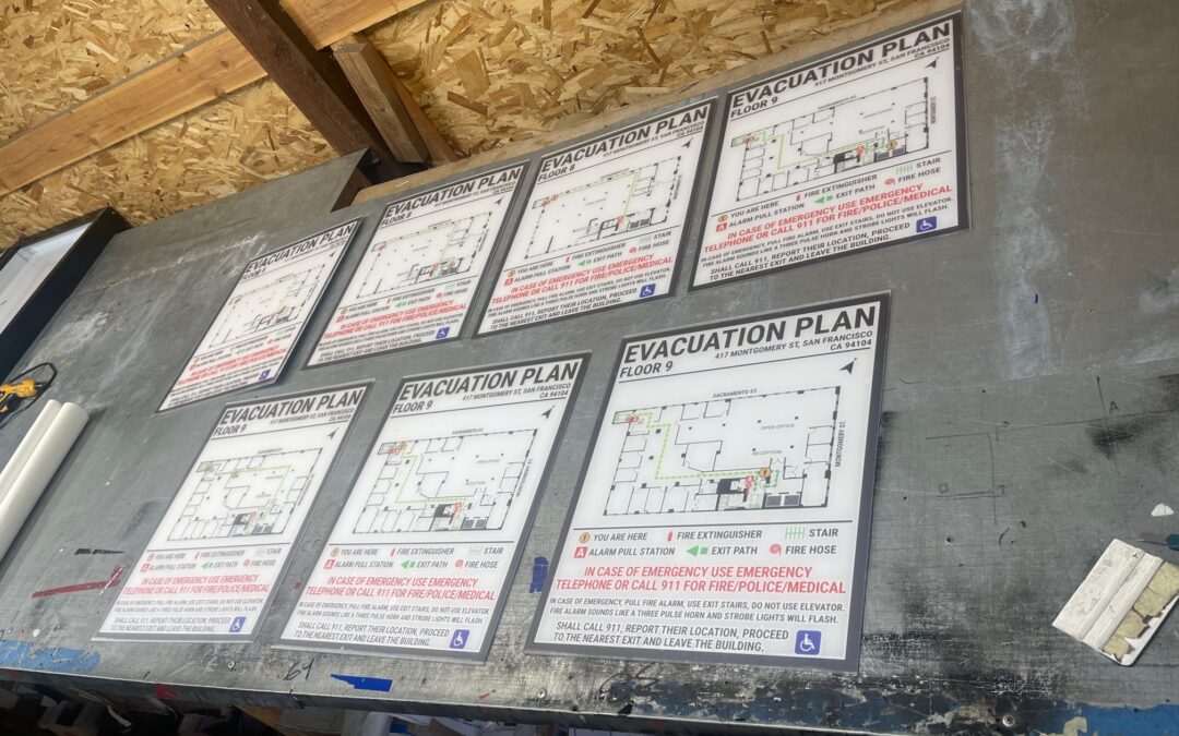 San Francisco, CA – SignWorks Ensures Safety Compliance with Evacuation Map Project in Partnership with JMZ Management