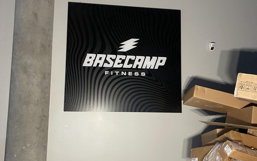 San Mateo, CA – Basecamp Fitness Digital Graphics and illuminated Sign Installation Success!