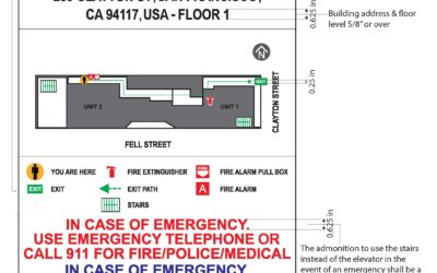 San Francisco, CA – Keeping Occupants Safe: SignWorks Latest Evacuation Map Project