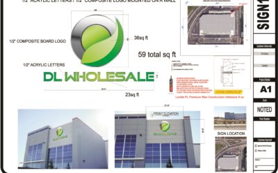 Tracy, CA – DL Wholesale Sign Project Reaches Final Stretch