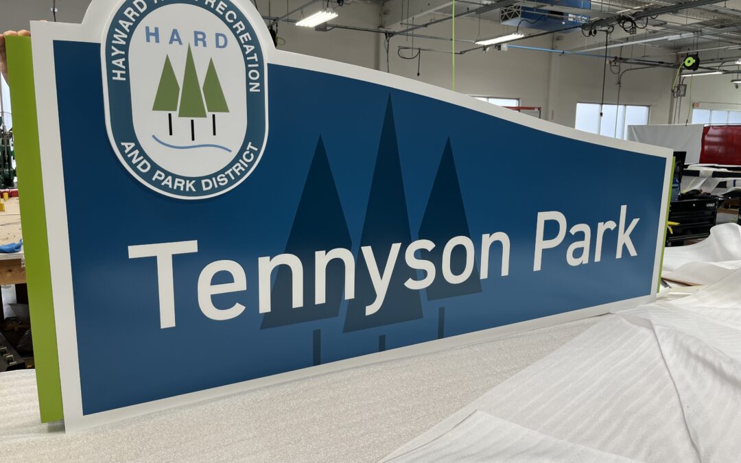 Hayward, CA – SignWorks Prepares to Deliver Three New Tennyson Park Post and Panel Signs